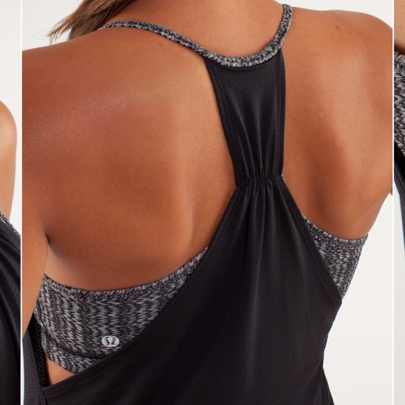 Lululemon No Limits Tank Deep Coal/Ziggy Wee Greys - Picture 4 of 9